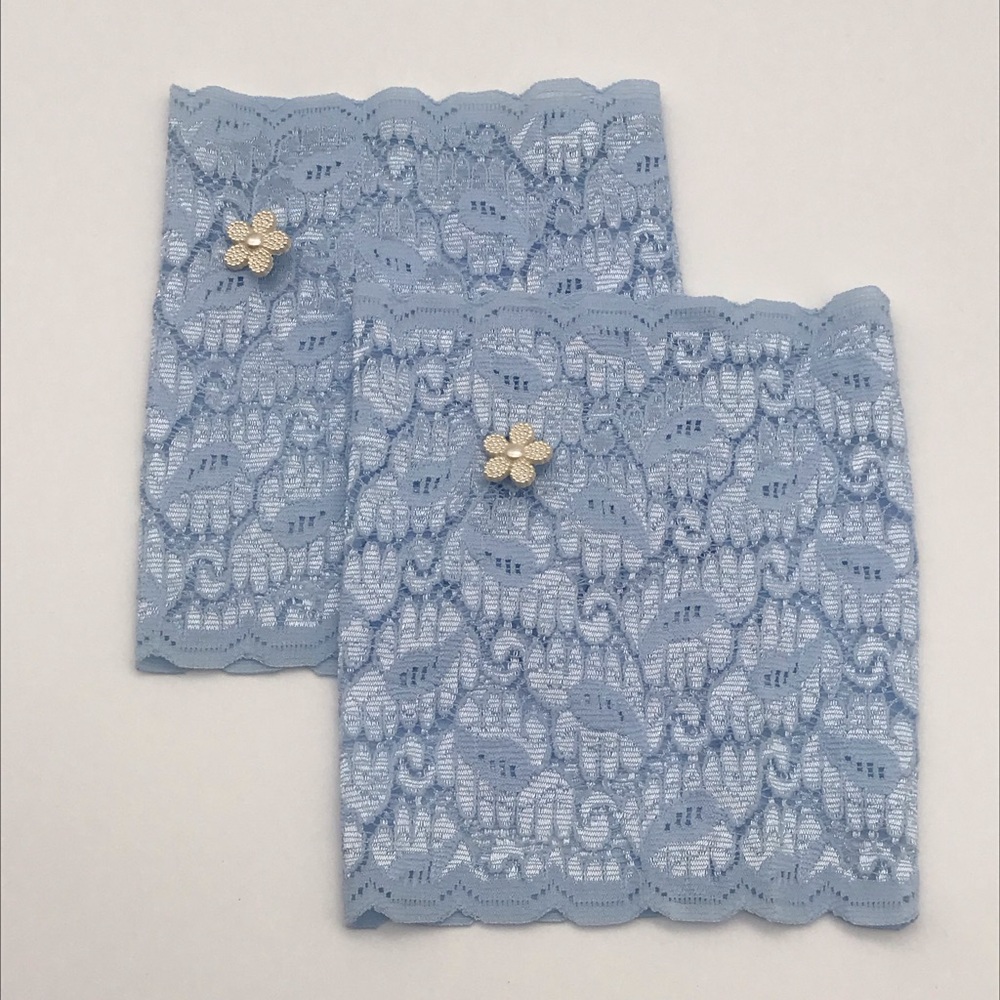 Brand new handmade stretch lace boot cuffs.One size